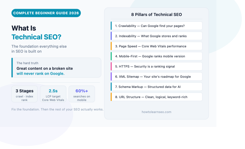 what is technical SEO complete beginner's guide 2026