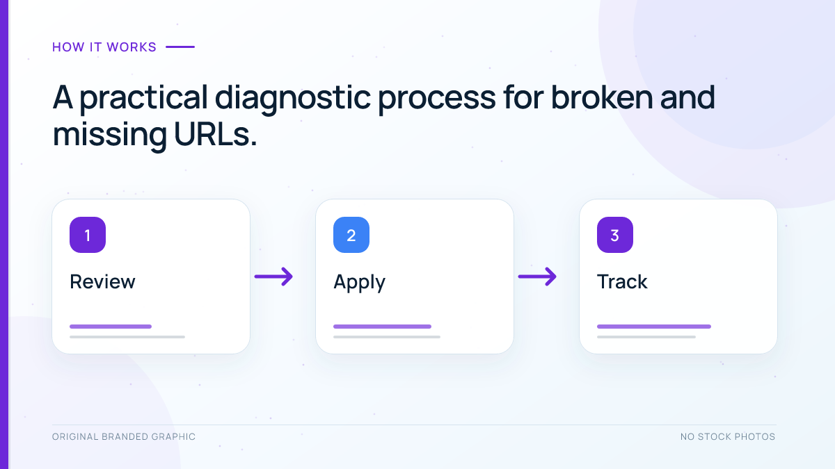 Five-step process for diagnosing and fixing a 404 error