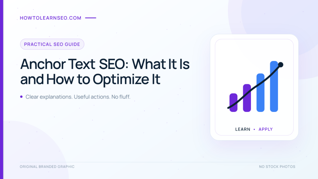 Anchor text SEO guide covering types, examples and best practices