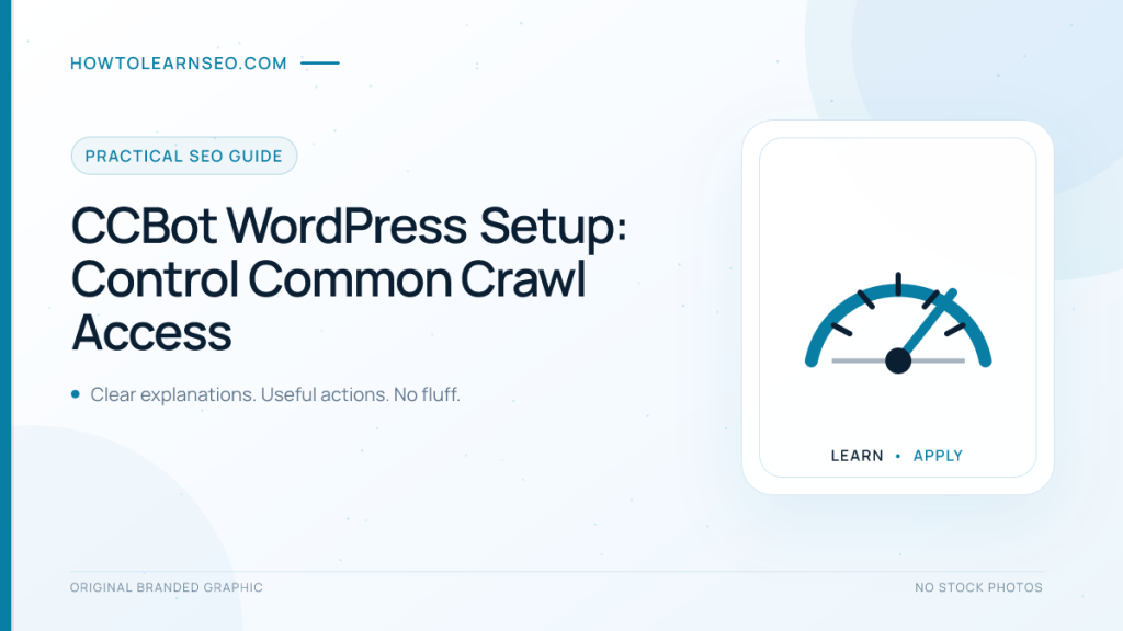 CCBot WordPress setup guide for controlling Common Crawl access