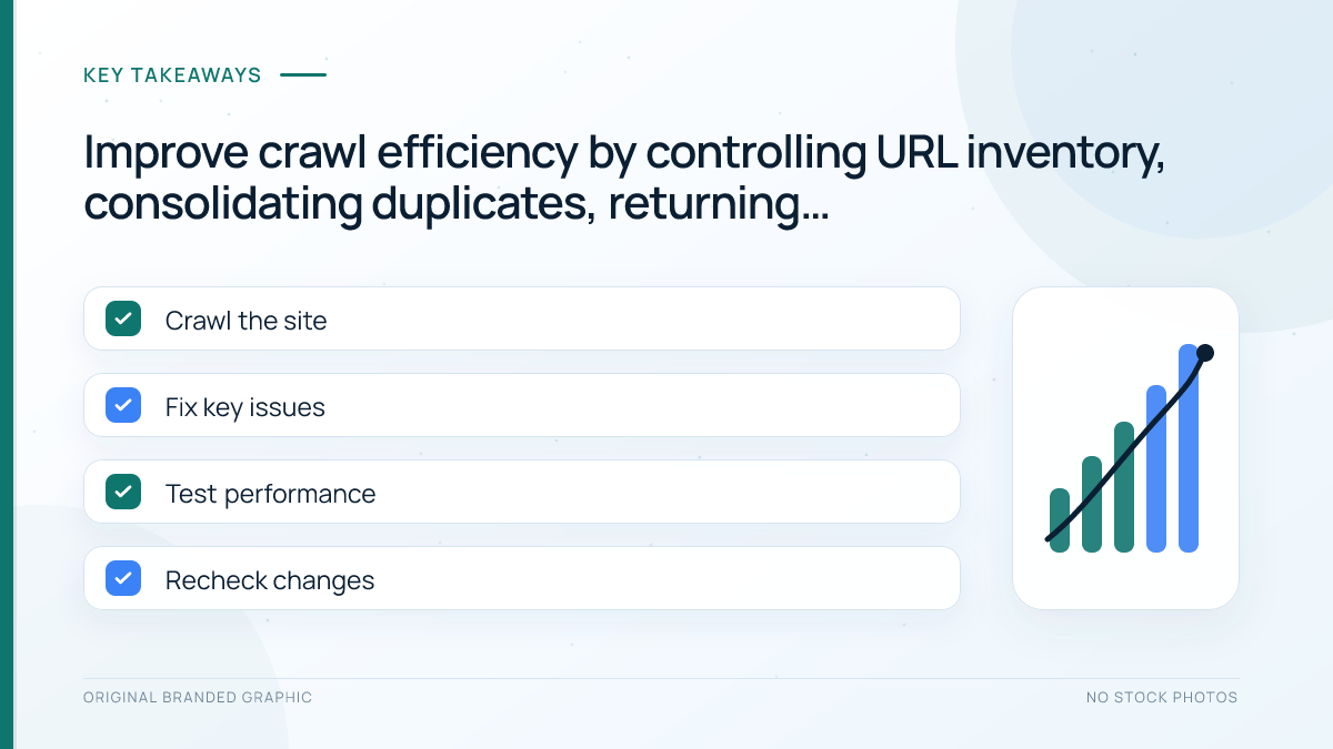 Crawl budget optimization checklist for URLs, signals, servers, and monitoring