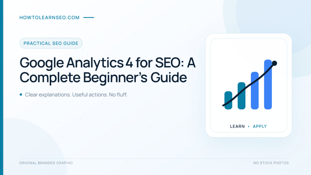 Google Analytics 4 for SEO beginner's guide with organic traffic and engagement measurement