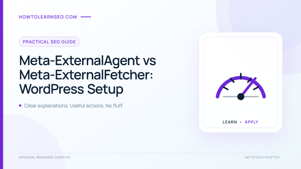 Meta-ExternalAgent WordPress setup comparing AI crawl, user fetch and social preview agents