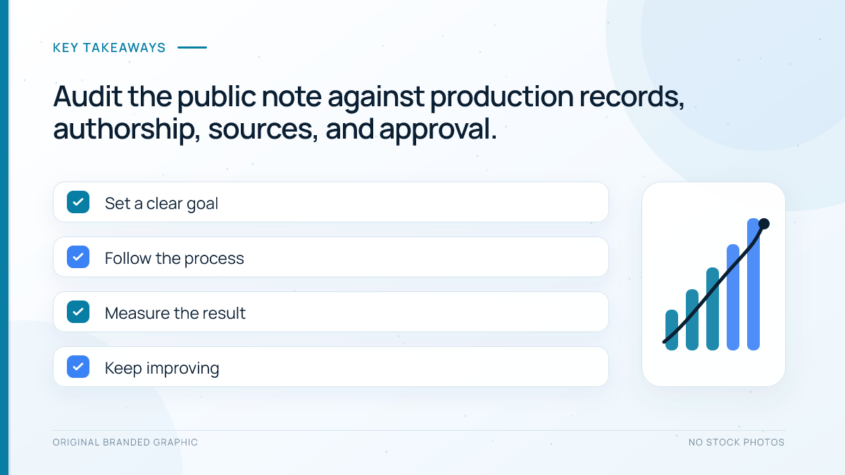 WordPress AI content disclosure audit checklist
